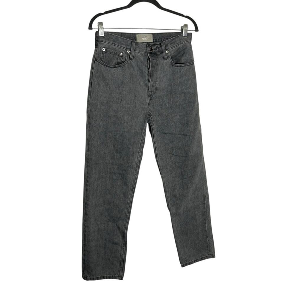 Everlane Washed Black 90’s Cheeky Jean 100% Organic Cotton Straight Leg 27 Crop